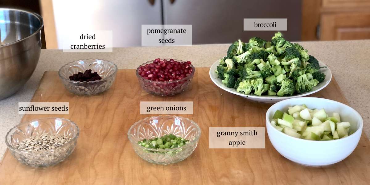 Broccoli crunch salad ingredients