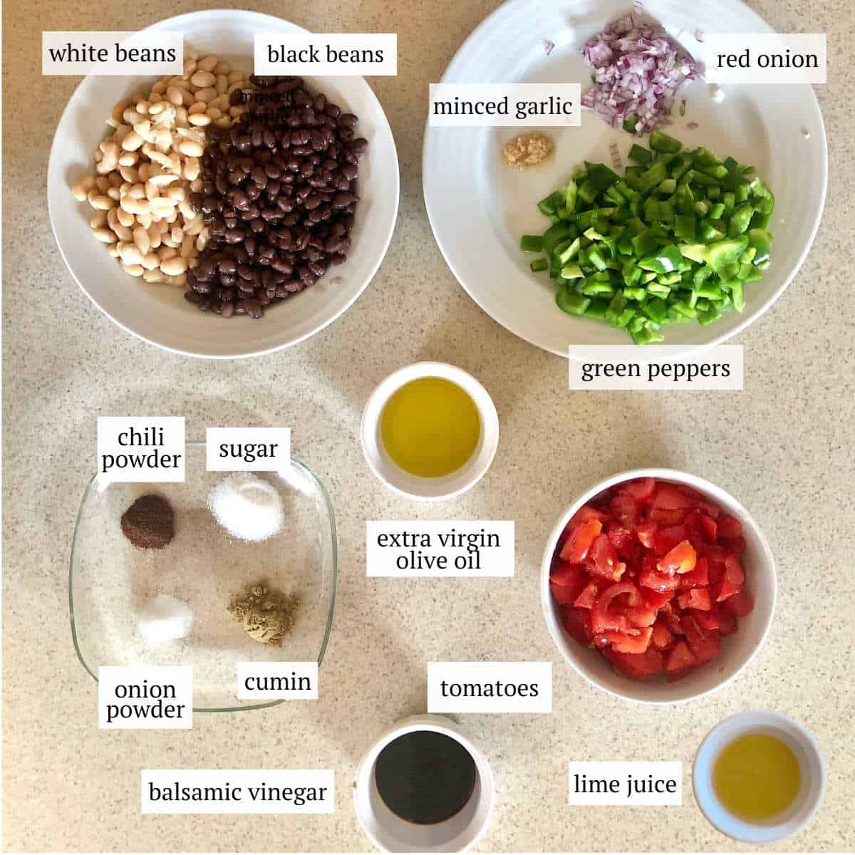Ingredients for redneck caviar