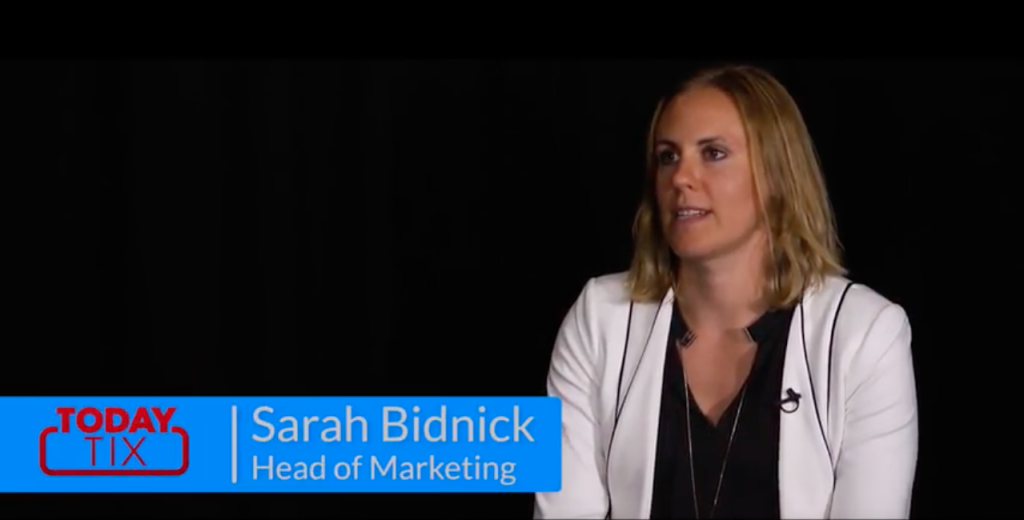Sarah Bidnick TodayTix TUNE testimonial